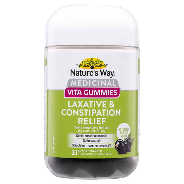 Nature's Way Medicinal Vita Gummies Laxative & Constipation Relief 30 Pastilles