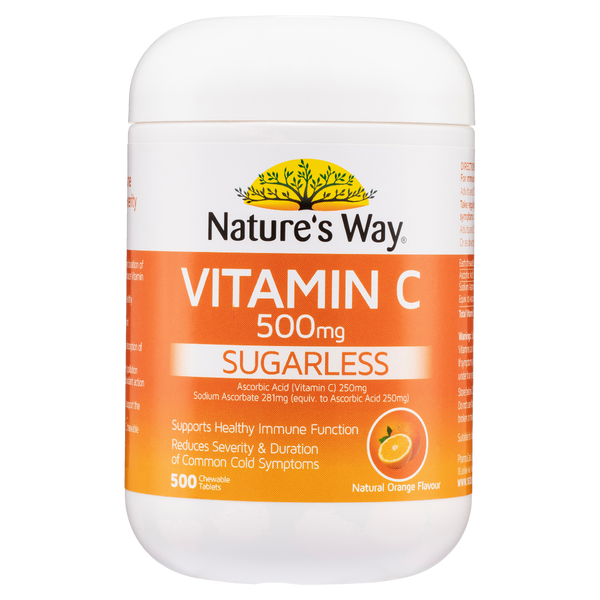 Nature's Way Sugarless Vitamin C 500mg 500s