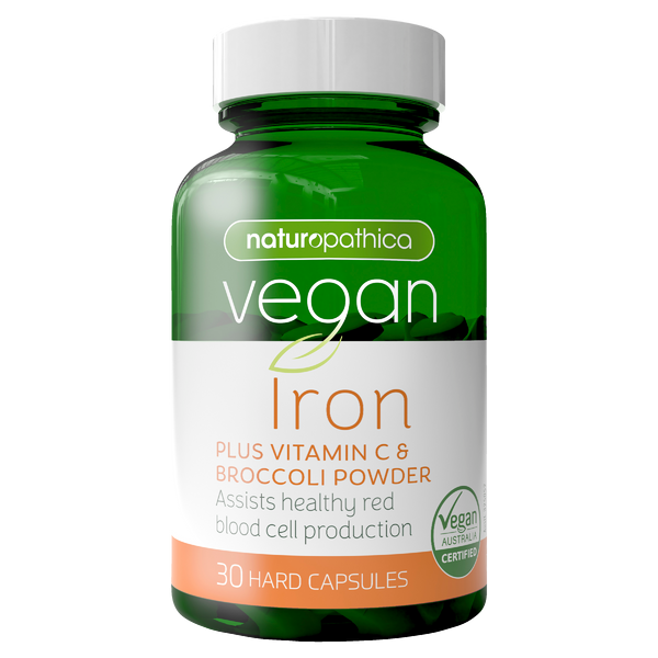 Naturopathica Vegan Iron Plus Vitamin C & Broccoli Powder 30s