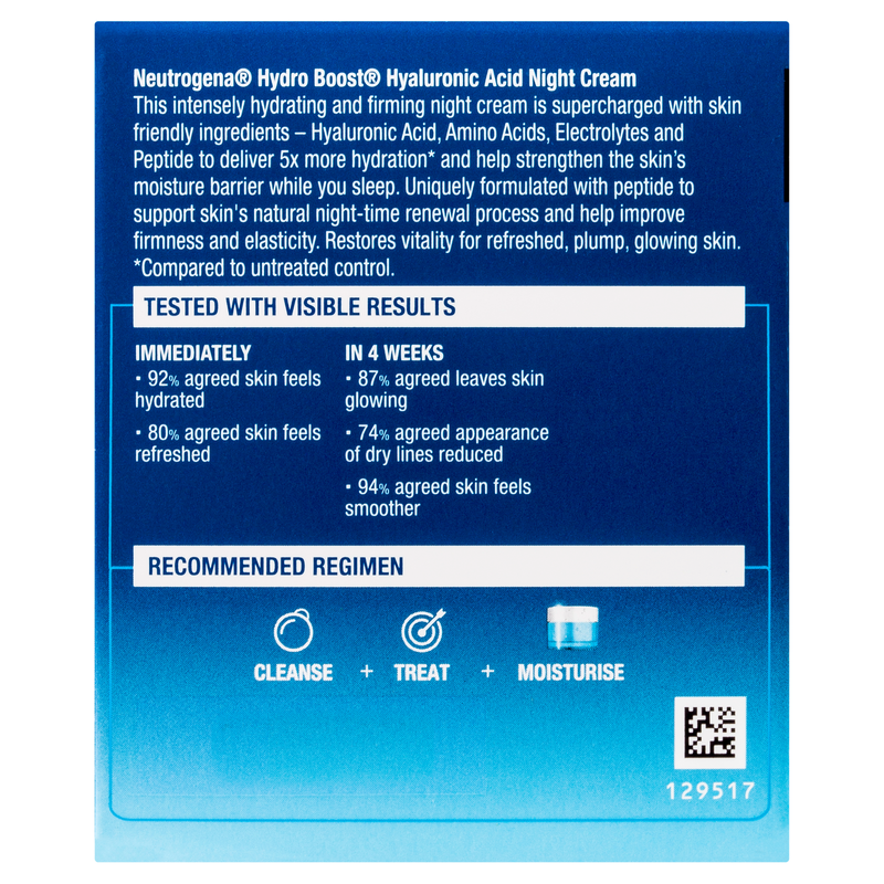 Neutrogena Hydro Boost Hyaluronic Acid Night Cream 50g