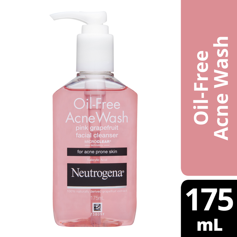 Neutrogena Oil Free Acne Wash Pink Grapefruit Face Cleanser 175ml
