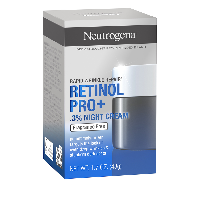 Neutrogena Rapid Wrinkle Repair Retinol Pro+ Anti Ageing .3% Night Cream Face Moisturiser 48g