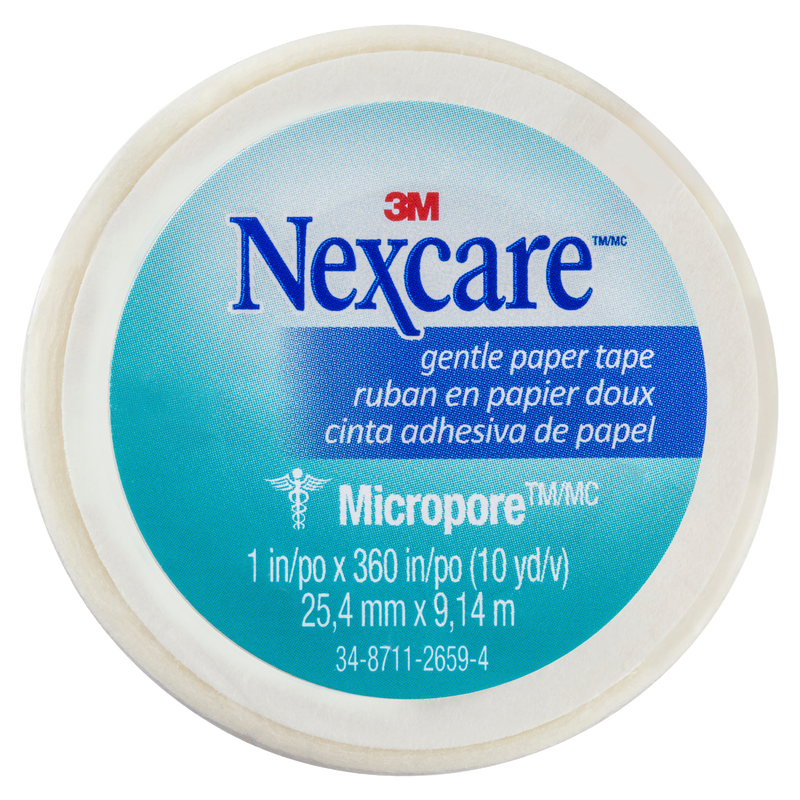 Nexcare Gentle Paper Tape White 25mm x 9.1m - 1 roll