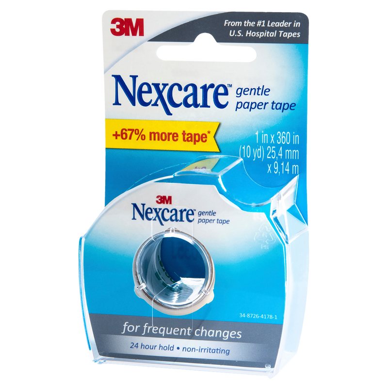 Nexcare Micropore Gentle Paper Tape – White 25.4mm x 9.1m Dispenser