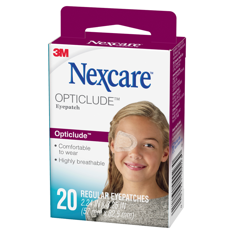 Nexcare Opticlude Orthopic Eye Patch Adult Regular (81mm x 55.5mm) - 20 patches