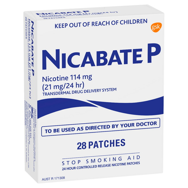 Nicabate P Classic 21mg Patches 28 Pack