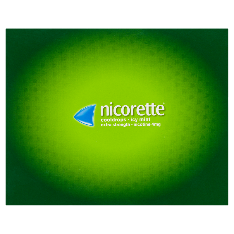 Nicorette Quit Smoking Extra Strength Cooldrops Nicotine Lozenge Icy Mint 8 x 20 Pack