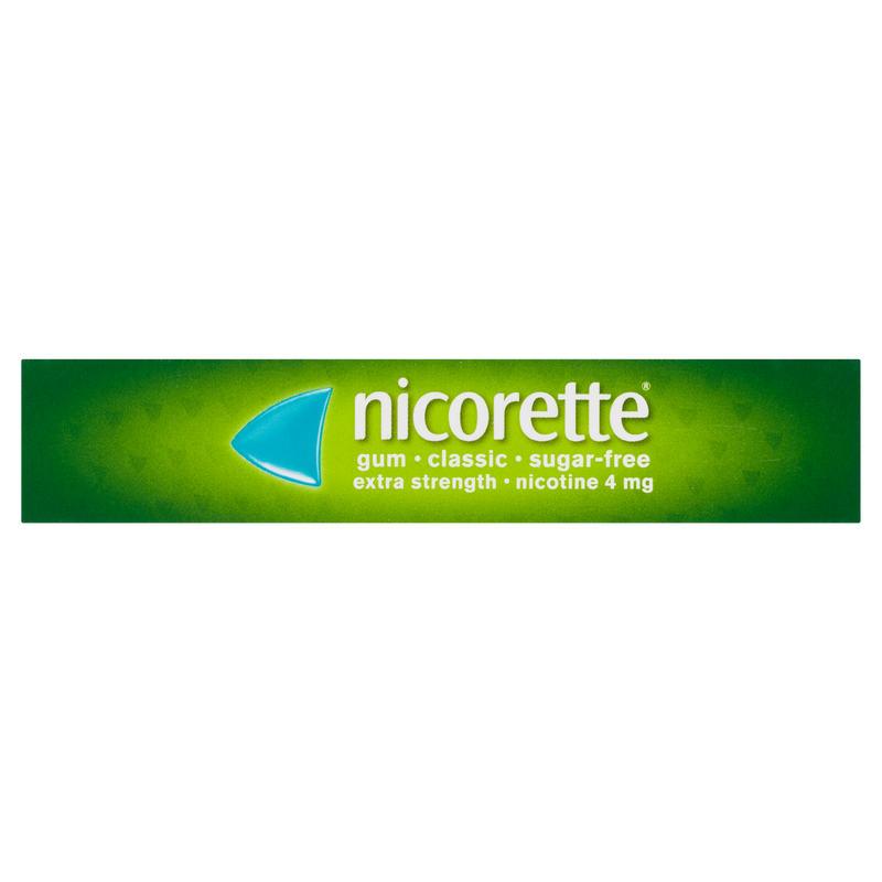 Nicorette Nicotine Gum Classic 4mg Extra Strength 30 Pieces