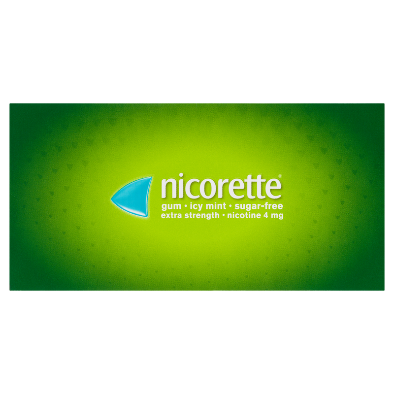 Nicorette Quit Smoking Extra Strength Nicotine Gum Icy Mint 75 Pack