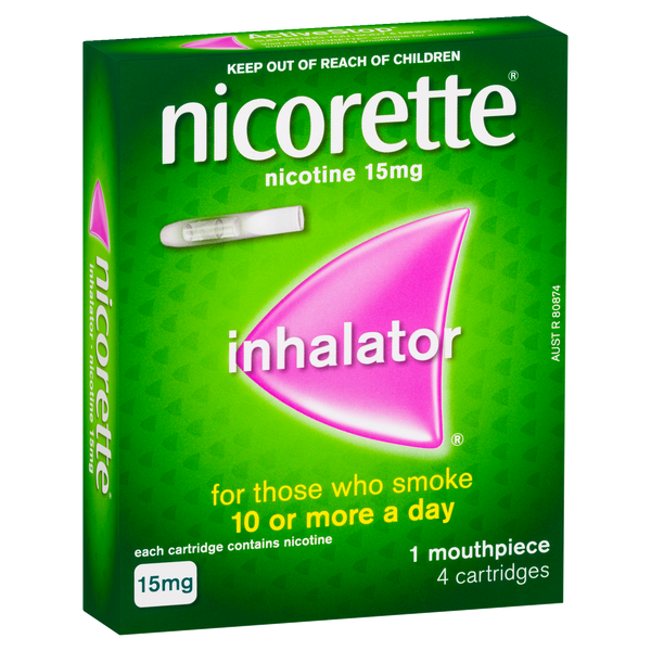 Nicorette Quit Smoking Nicotine Inhalator 4 Pack