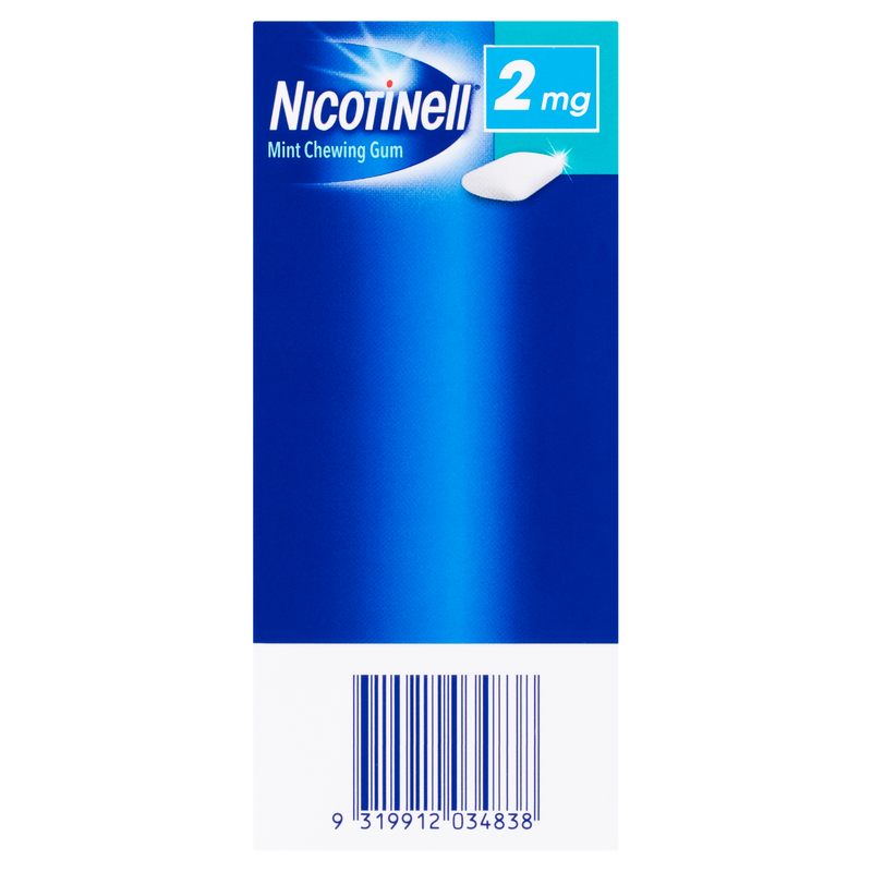 Nicotinell Stop Smoking Mint Gum Regular Strength 2mg 144 Pack