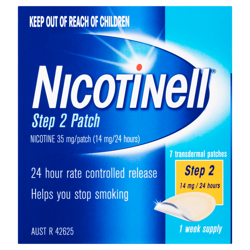 Nicotinell Stop Smoking Step 2 Patch 14mg 7 Pack