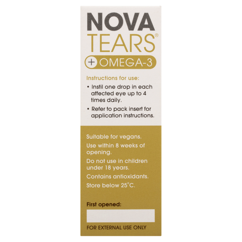 NovaTears + Omega-3 Eye Drops 3ml