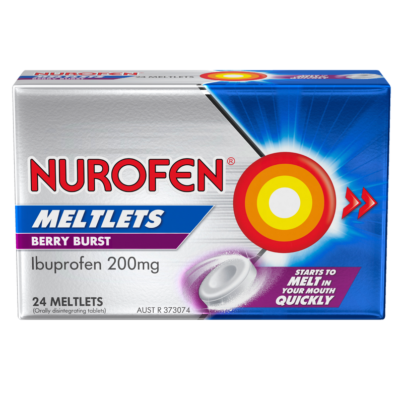 Nurofen Meltlets Berry Burst 24 Meltlets