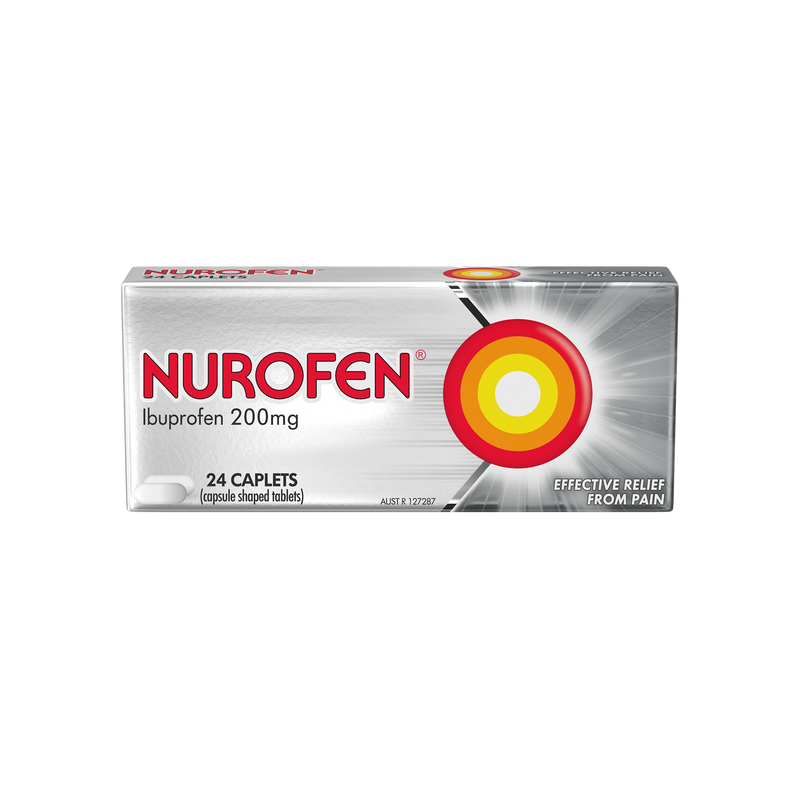 Nurofen Ibuprofen 200mg 24 Caplets
