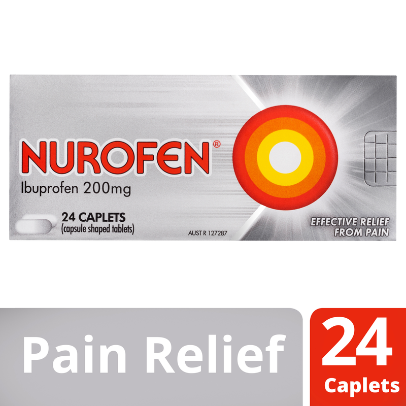 Nurofen Ibuprofen 200mg 24 Caplets