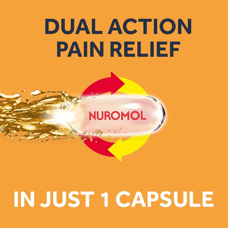 Nuromol Dual Action Pain Relief 20 Capsules