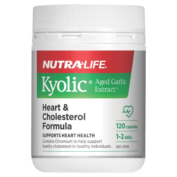 Nutra-Life Kyolic Aged Garlic Extract Heart & Cholesterol Formula 120c