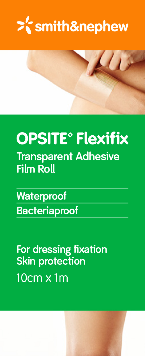OPSITE™ FLEXIFIX Transparent Film Roll 10cm x 1m Roll