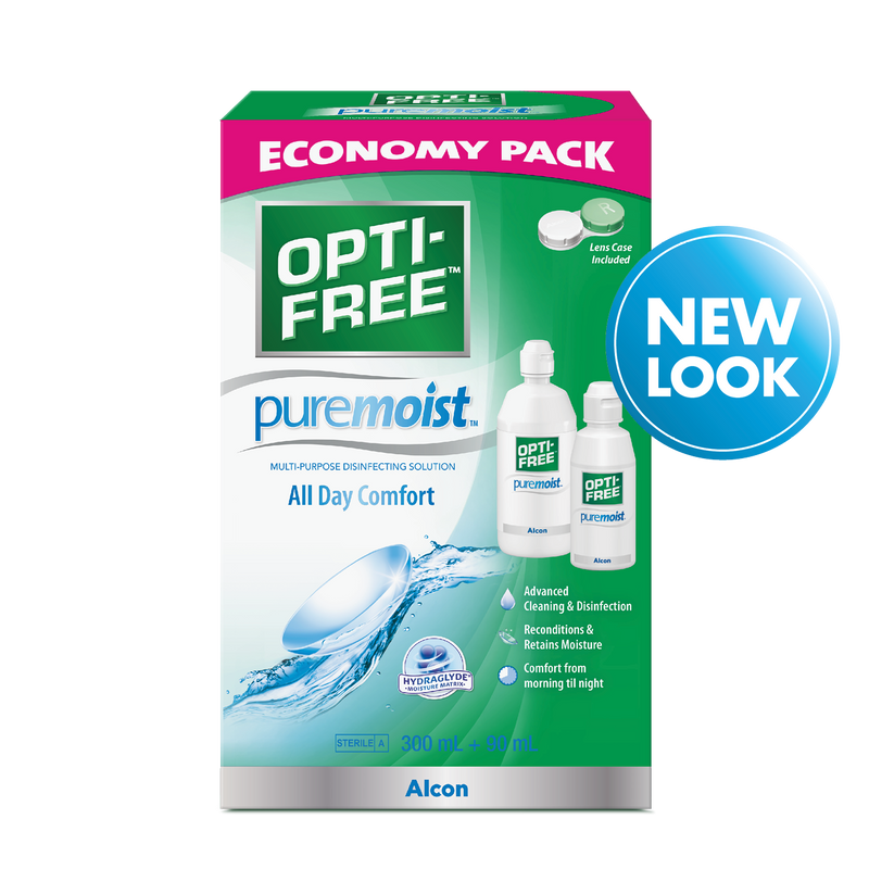 Opti-Free PureMoist Economy Pack 300ml + 90ml