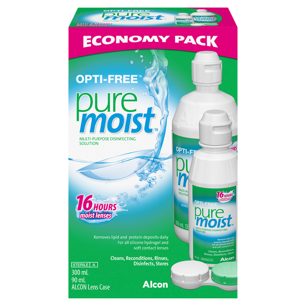 Opti-Free PureMoist Economy Pack 300ml + 90ml