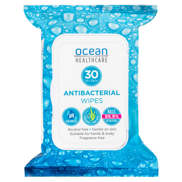 Ocean Healthcare Antibacterial Wipes 30 Wipes