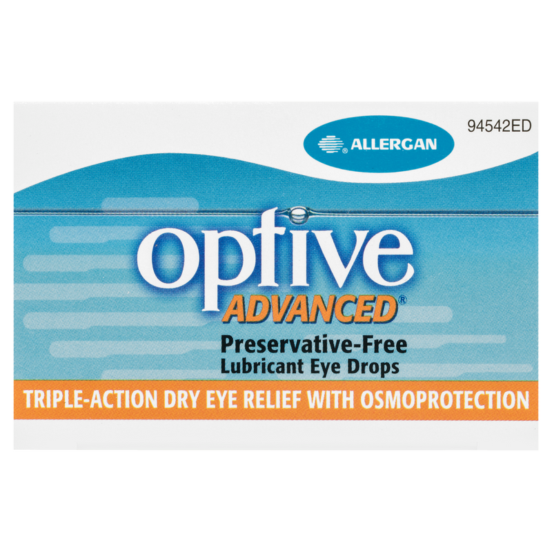 Optive Advanced Preservative-Free Lubricant Eye Drops 30 x 0.4ml