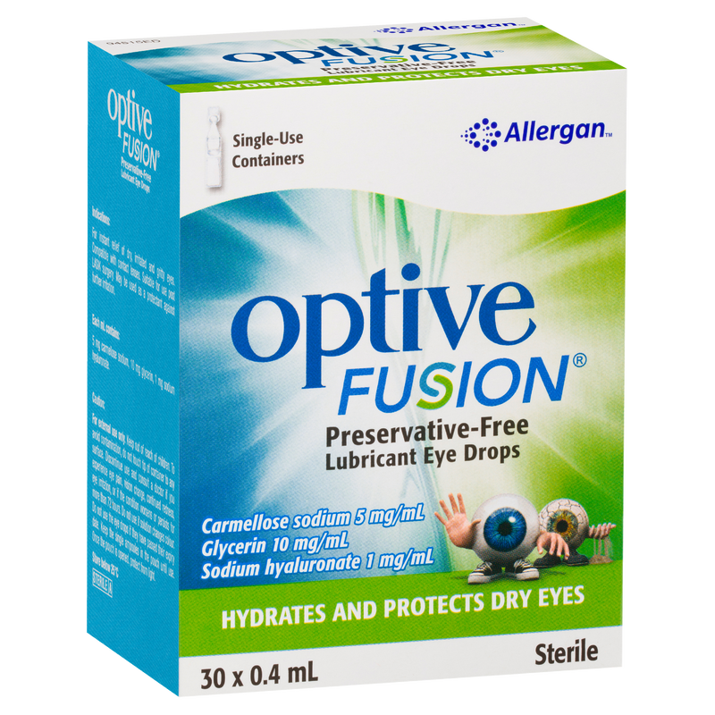 Optive Fusion Preservative-Free Lubricant Eye Drops 30 x 0.4ml