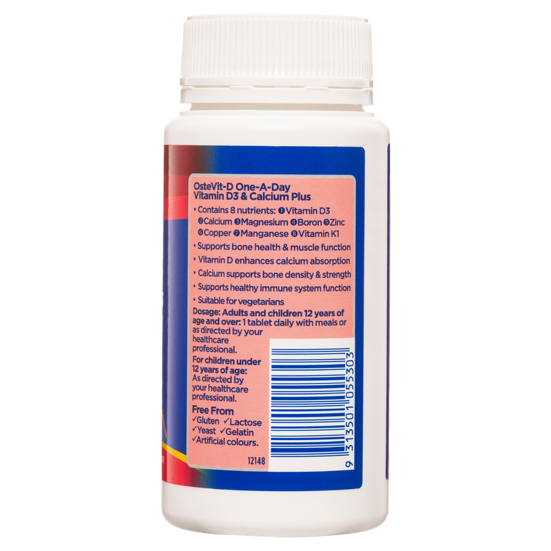 OsteVit-D One-A-Day Vitamin D3 & Calcium Plus 110 Tablets