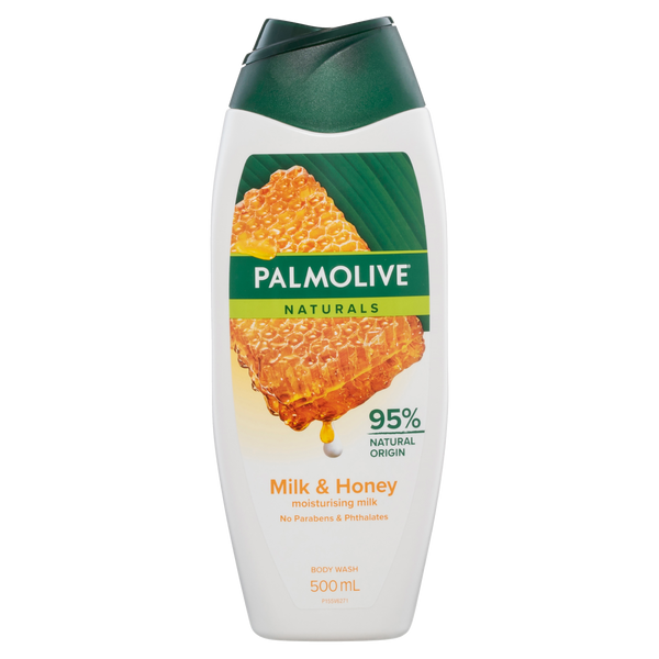 Palmolive Naturals Body Wash, 500mL, Milk and Honey