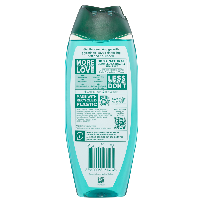 Palmolive Naturals Body Wash, 500mL, Sea Minerals with Seaweed and Sea Salt