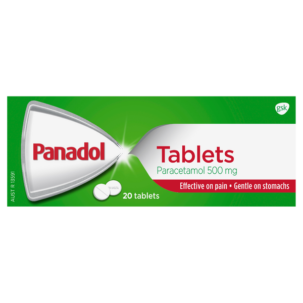 Panadol Paracetamol 500mg 20 Tablets