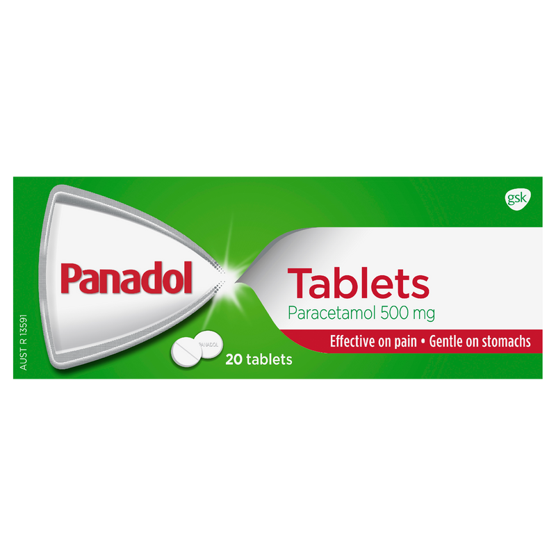 Panadol Paracetamol 500mg 20 Tablets