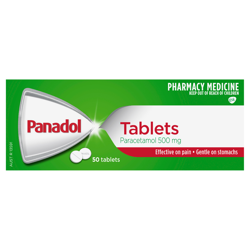 Panadol Tablets Paracetamol 500mg 50 Tablets