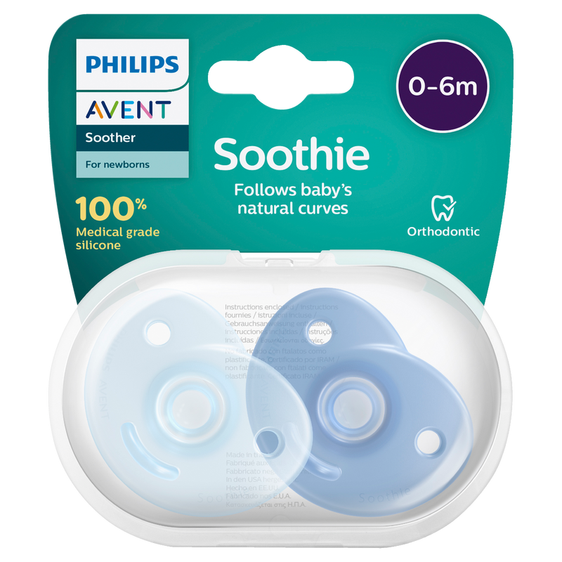 Philips Avent Soothie 0-6 months Blue 2 Pack