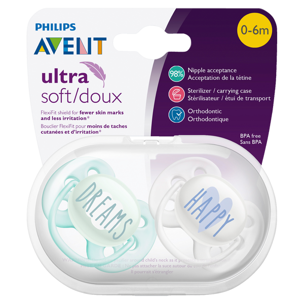 Philips Avent Ultra Soft Soother 0-6m