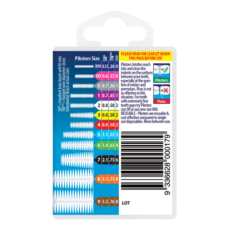Piksters® Interdental Brushes Black Size 7 40 Pack
