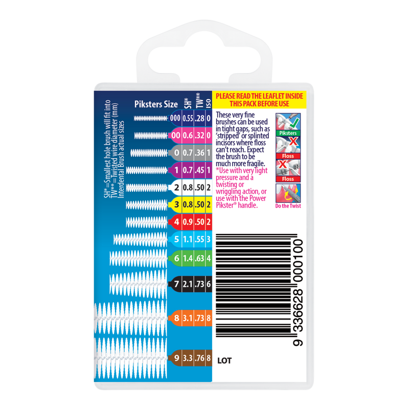 Piksters® Interdental Brushes Grey Size 0 40 Pack