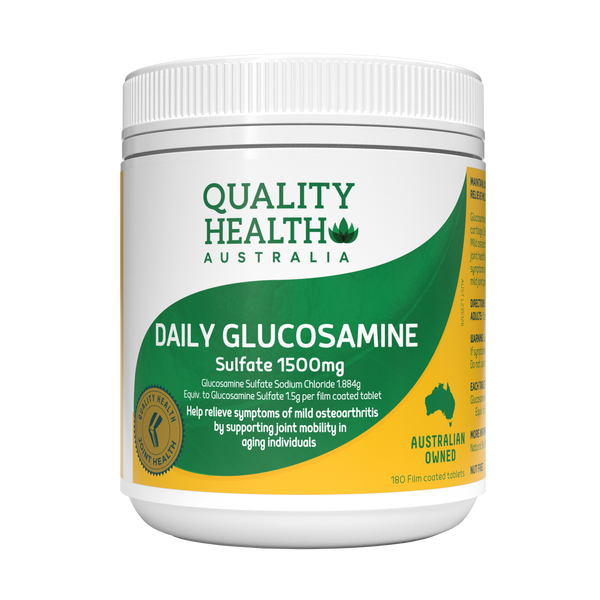 Quality Health Daily Glucosamine Sulfate 1500mg 180 Capsules