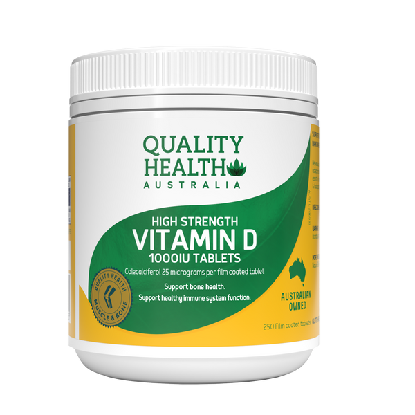 Quality Health Vitamin D 1000IU 250 Tablets