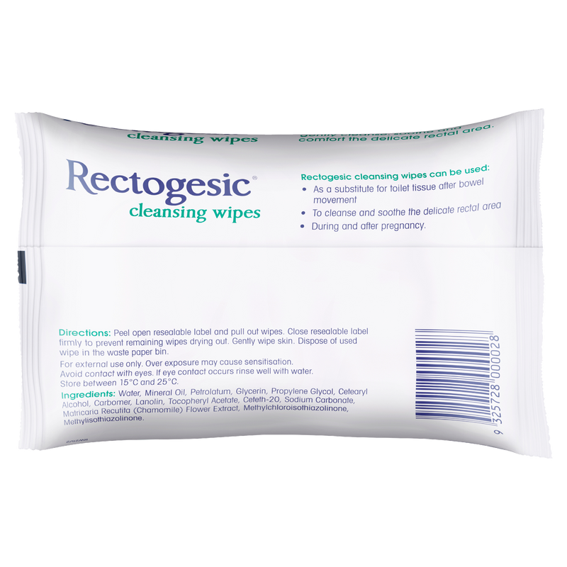 Rectogesic Cleansing Wipes 25 Wipes