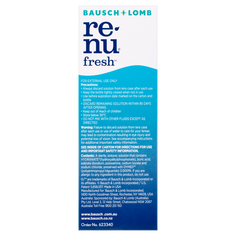 Bausch & Lomb Renu Fresh Multi Purpose Solution 120ml