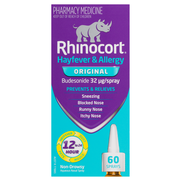 Rhinocort Original Hayfever & Allergy Nasal Spray 60 Sprays