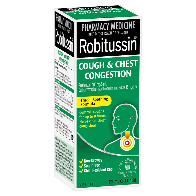 Robitussin Cough & Chest Congestion Cough Liquid 200ml