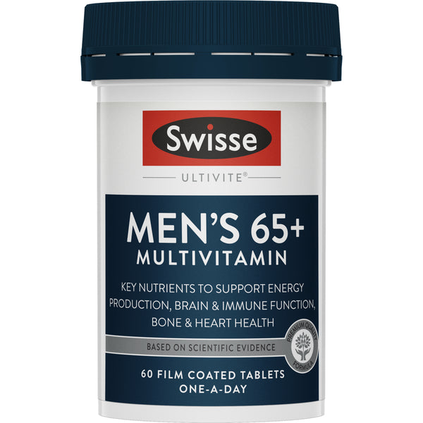 Swisse Mens 65+ Ultivite Multivitamin 60 Tablets
