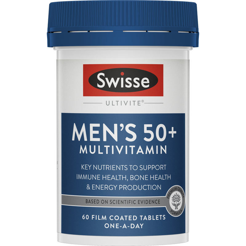 Swisse Men's Ultivite 50+ Multivitamin 60 Tablets