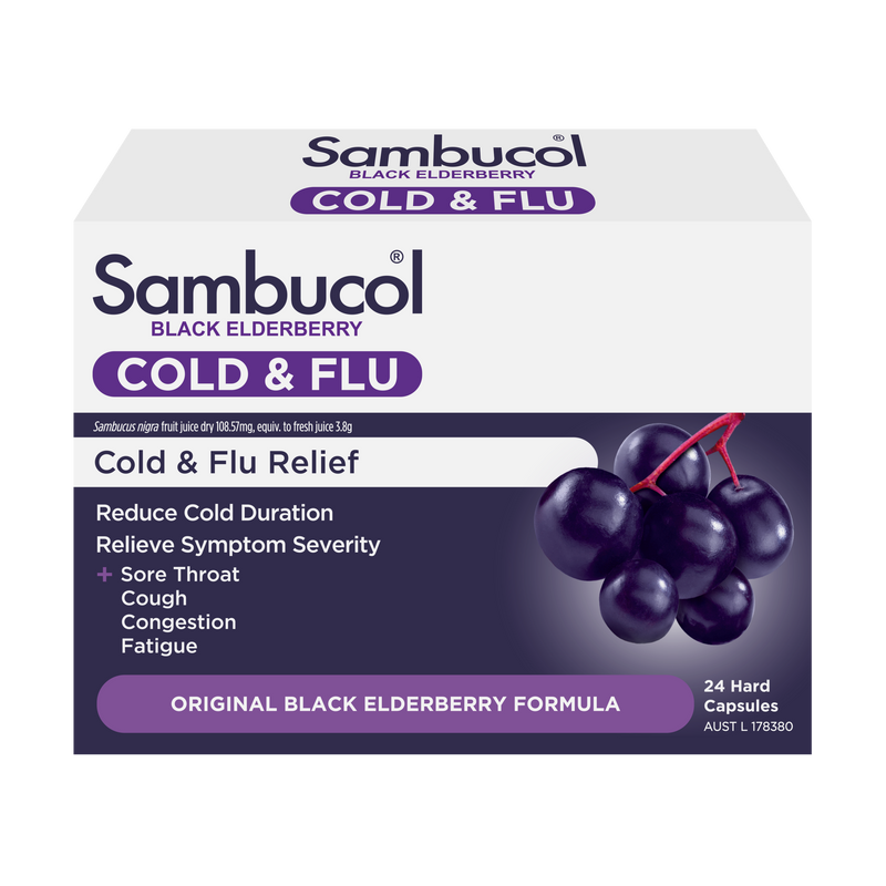 Sambucol Cold & Flu Relief 24 Capsules