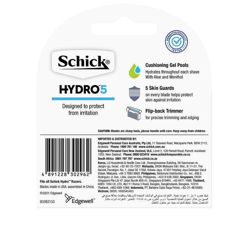 Schick Hydro 5 Blades Refill 4 pack
