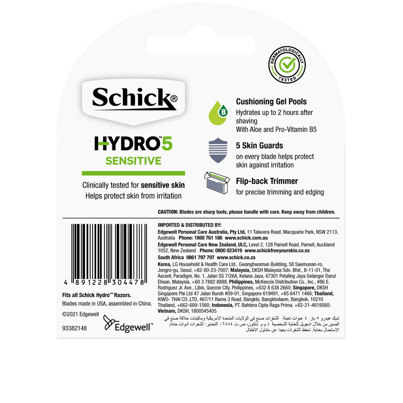 Schick Hydro 5 Sense Sensitive Refill 4 pack