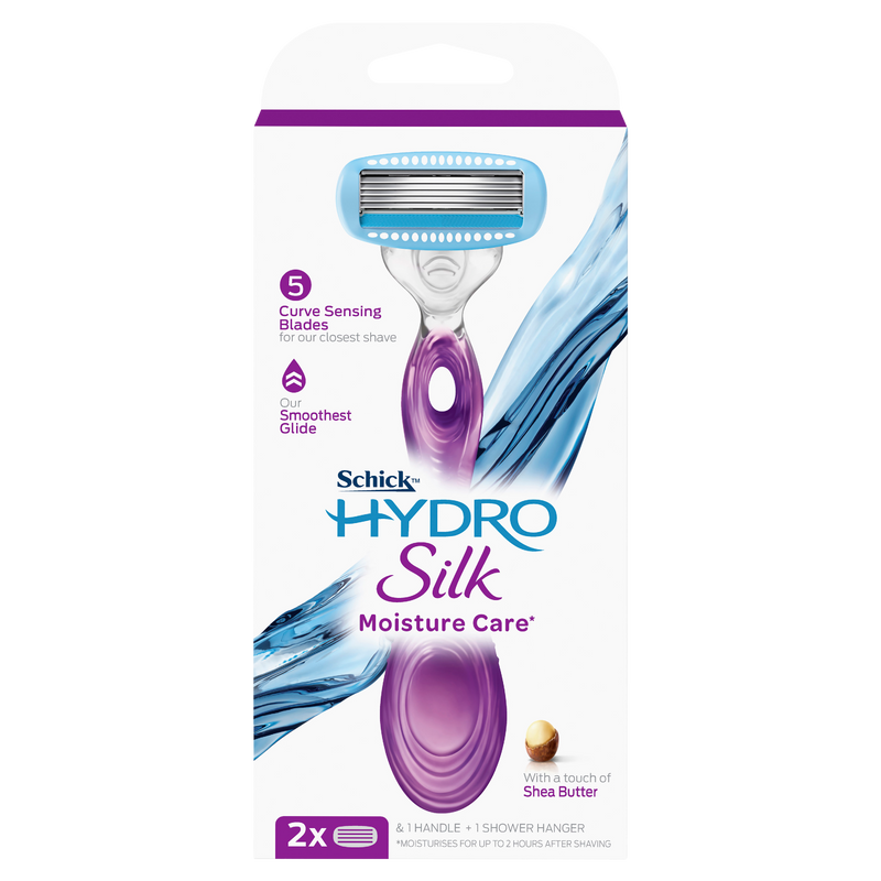 Schick Hydro Silk Moisture Care* Razor Kit +2